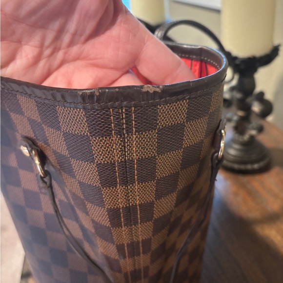 Louis Vuitton Brown Checkered Tote - Picture 3 of 12
